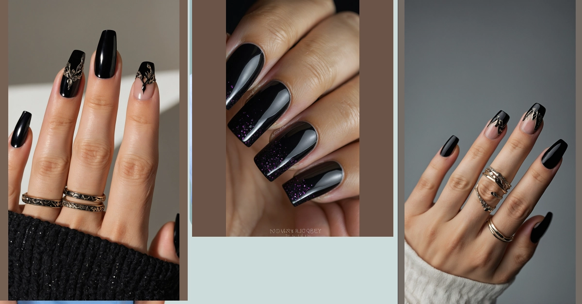 **Black Nail Mania: Exciting Ideas for Your Next Manicure!**