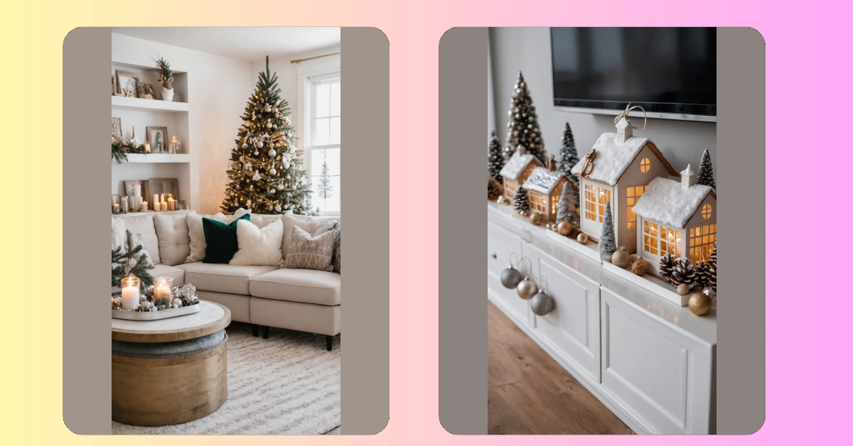 Celebrate in Style: 18 Unique Christmas Living Room Ideas